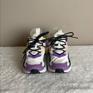 Nike Air 270 React Youth 6 Multicolor Purple Lace-Up Running Sneakers Shoes